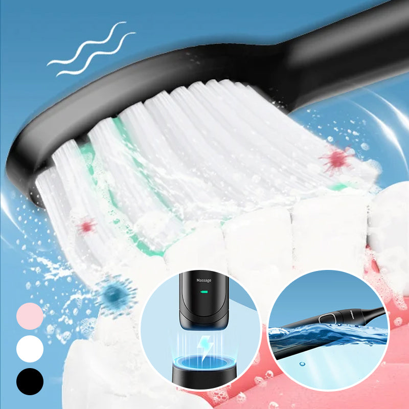 Charly | Sonic Electric Toothbrush | 6 Modes & IPX7 Waterproof | White, Black, Pink