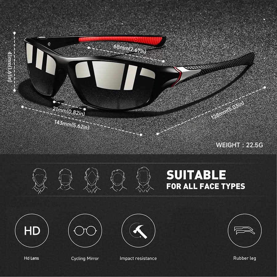 Charly | Sport sunglasses with polarized lenses & UV400 protection