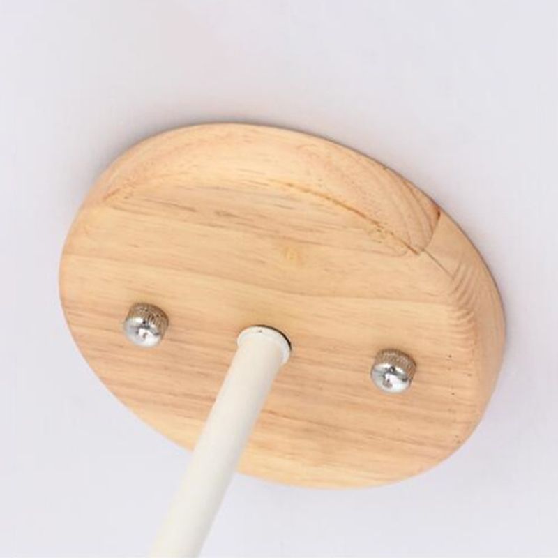 Charly | Sputnik Chandelier Made of Wood | Modern Geometric Design