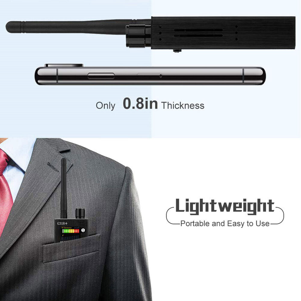 Charly | Spy Signal Detector, RF Detector, Hidden Camera, Laser Lens, GSM-GPS Device Finder
