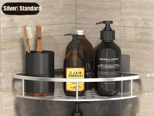 Charly | Stylish and Practical No-Drill Shower Corner Shelf – Space-Saving Bathroom Storage Rack