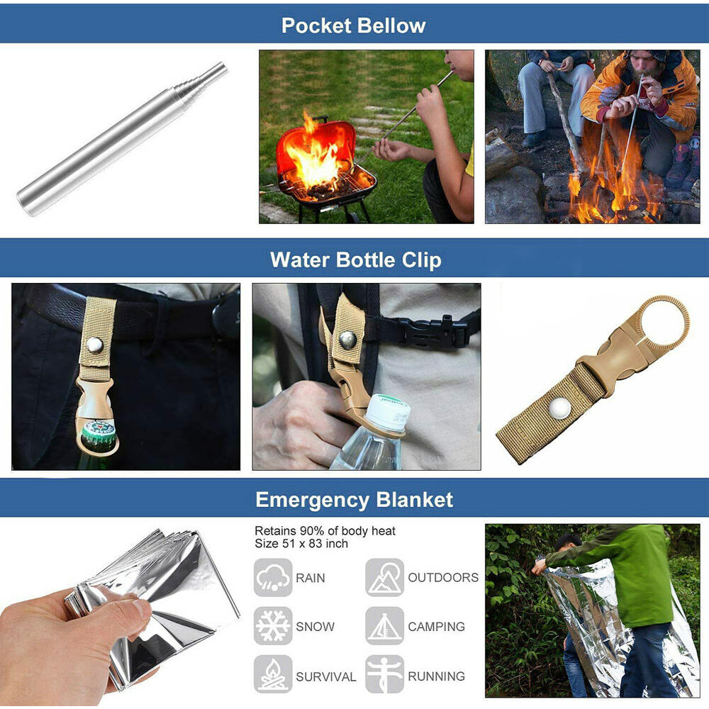 Charly | Survival Kit Equipment | Hiking, Camping, SOS Tools