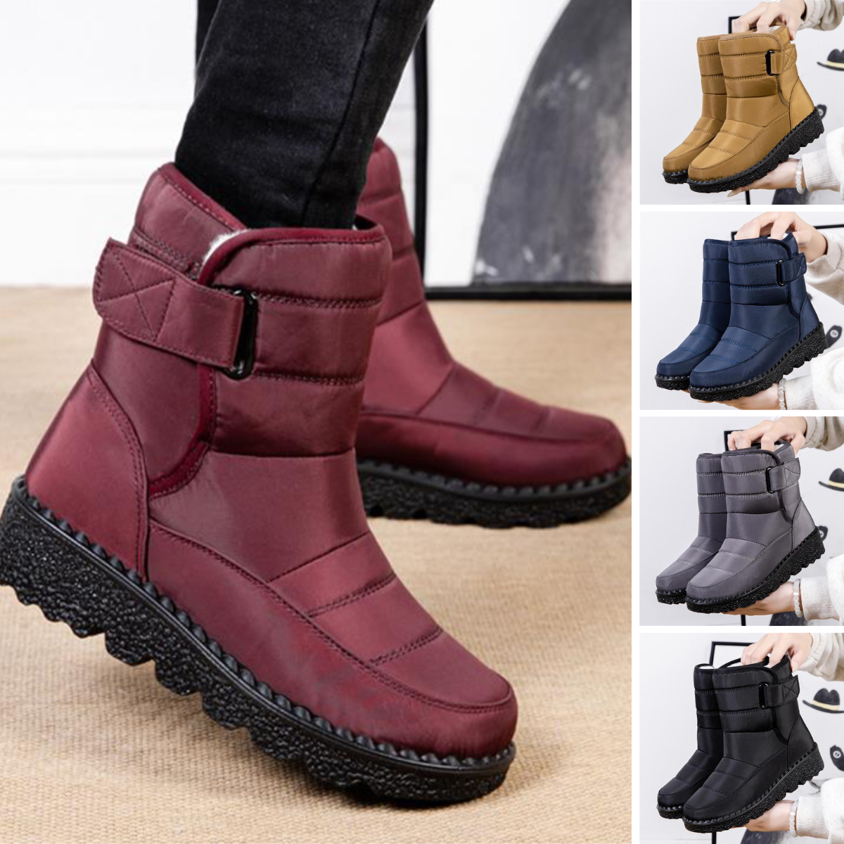 Charly - The new non-slip, waterproof, padded cotton boots