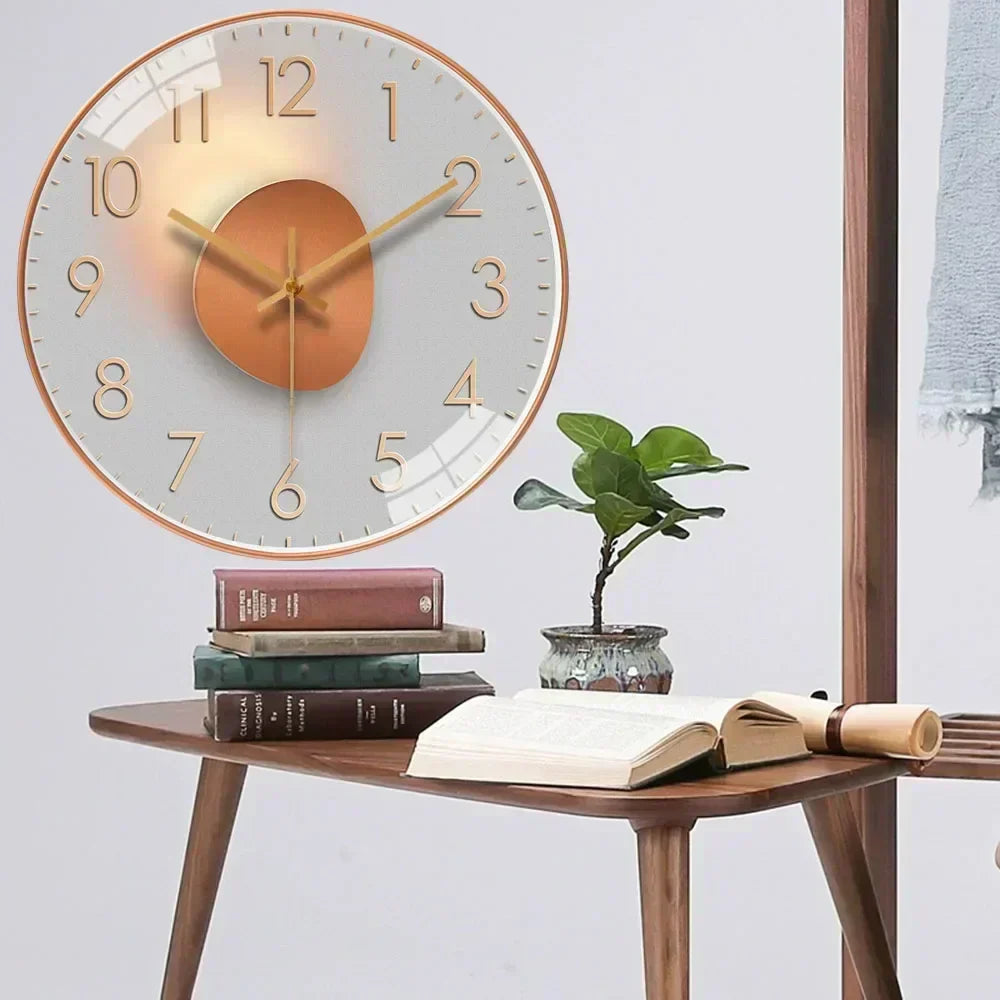 Charly | Timeless Whisper™ | Silent Classic Wall Clock | Noise-Free Design for Bedroom & Office Decor