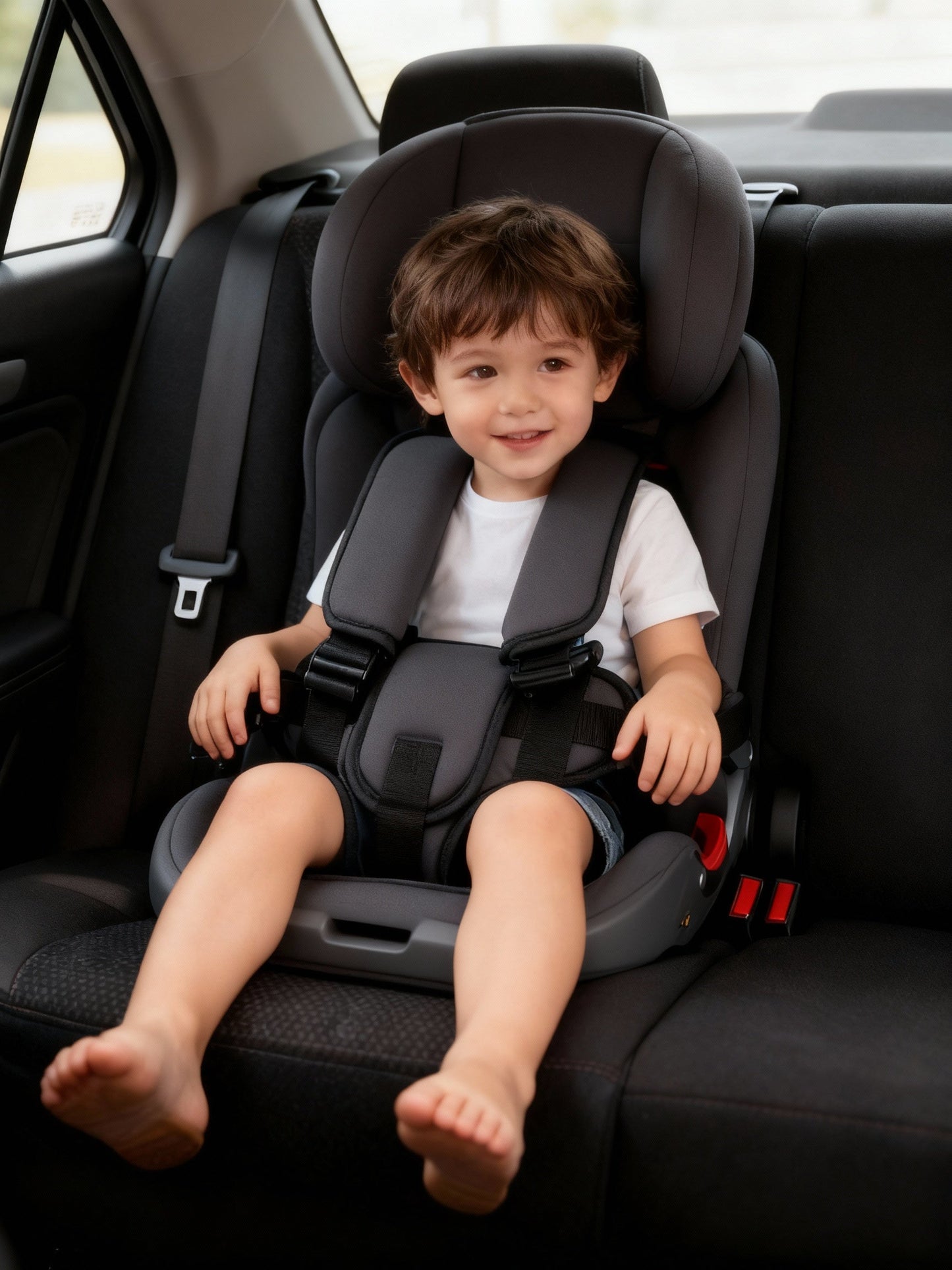 Charly | Travel Car Seat Portable Toddler Booster Safety Compact Harness Foldable