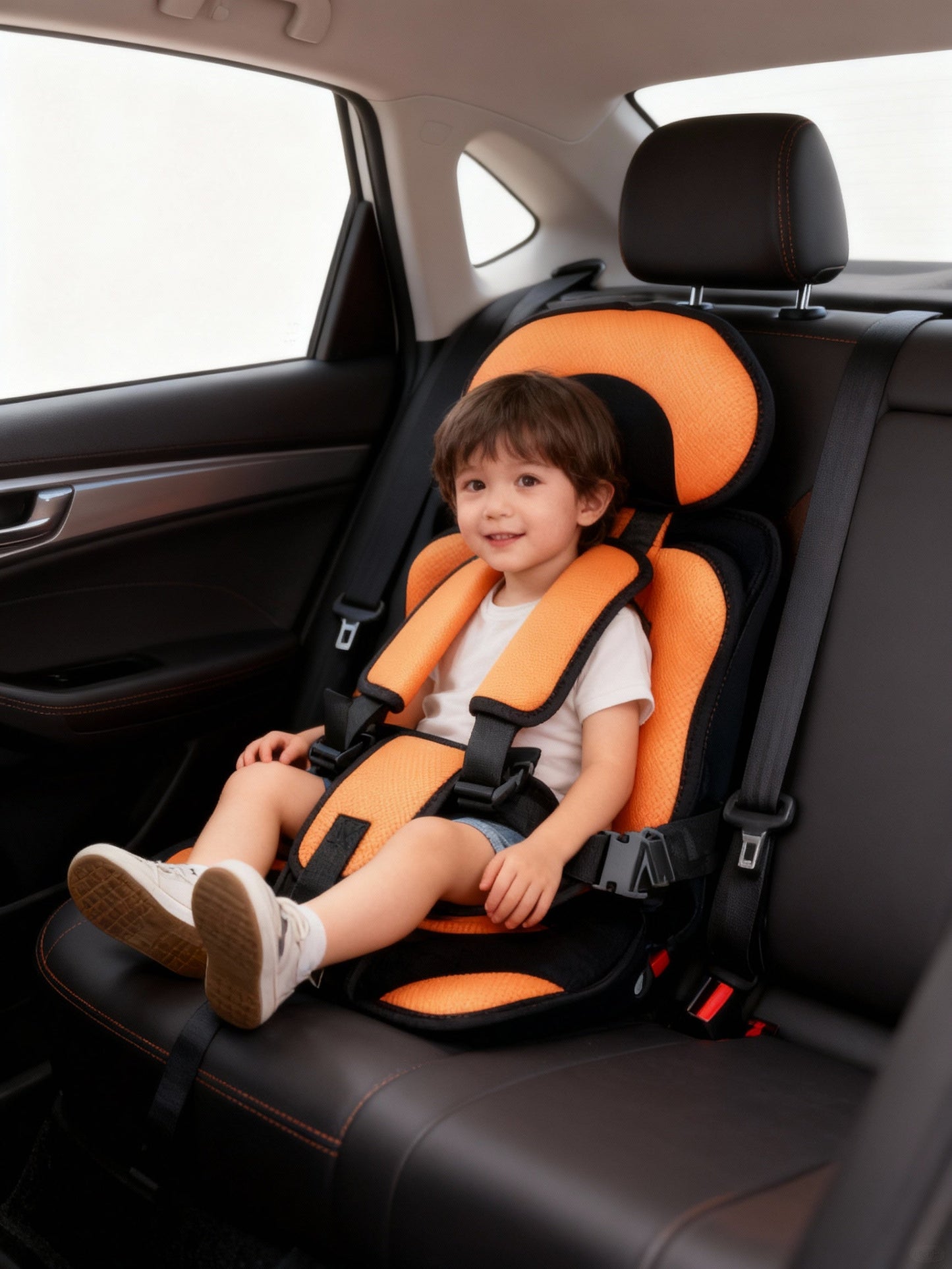 Charly | Travel Car Seat Portable Toddler Booster Safety Compact Harness Foldable