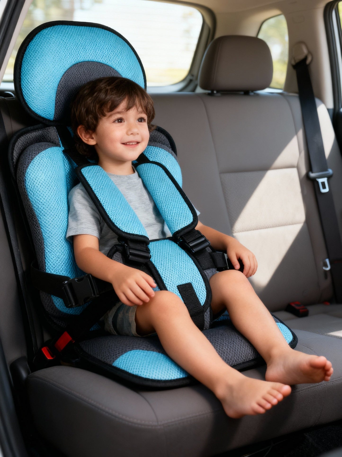 Charly | Travel Car Seat Portable Toddler Booster Safety Compact Harness Foldable