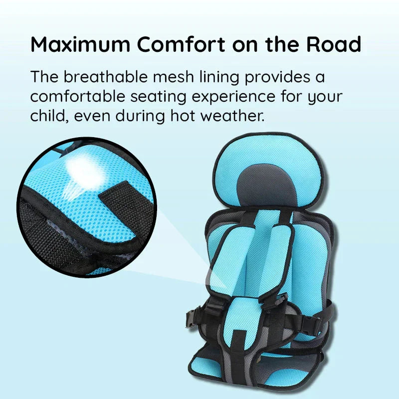 Charly | Travel Car Seat Portable Toddler Booster Safety Compact Harness Foldable