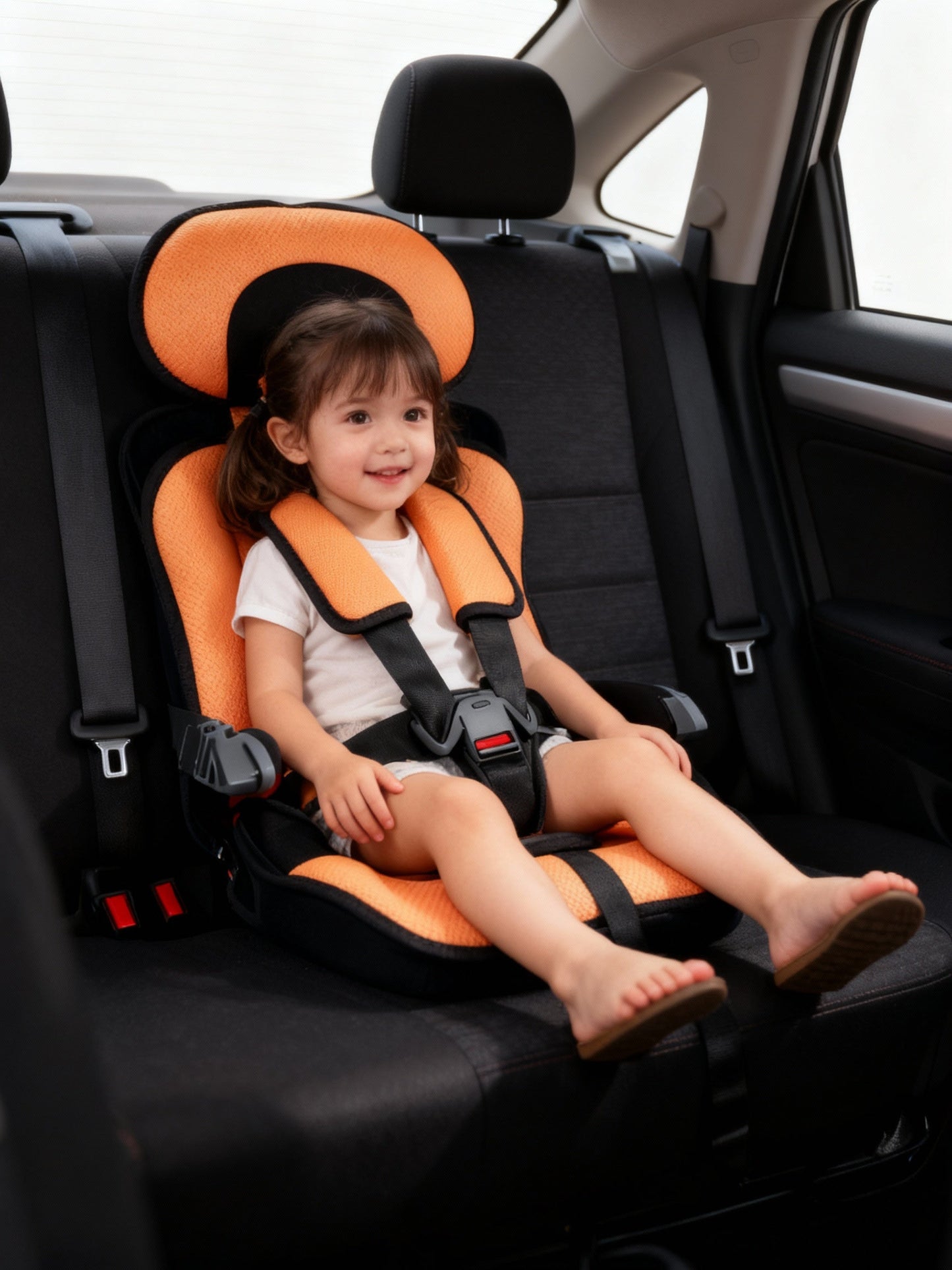 Charly | Travel Car Seat Portable Toddler Booster Safety Compact Harness Foldable