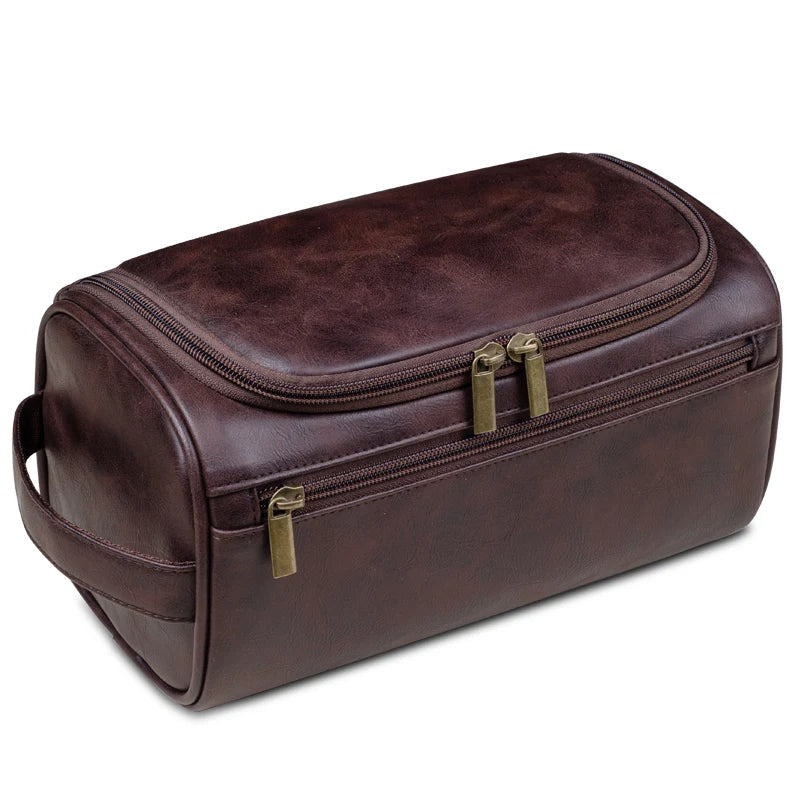Charly | TravelTrek Luxury Bag – Leather Toiletry Bag with Waterproof Lining and YKK Zippers