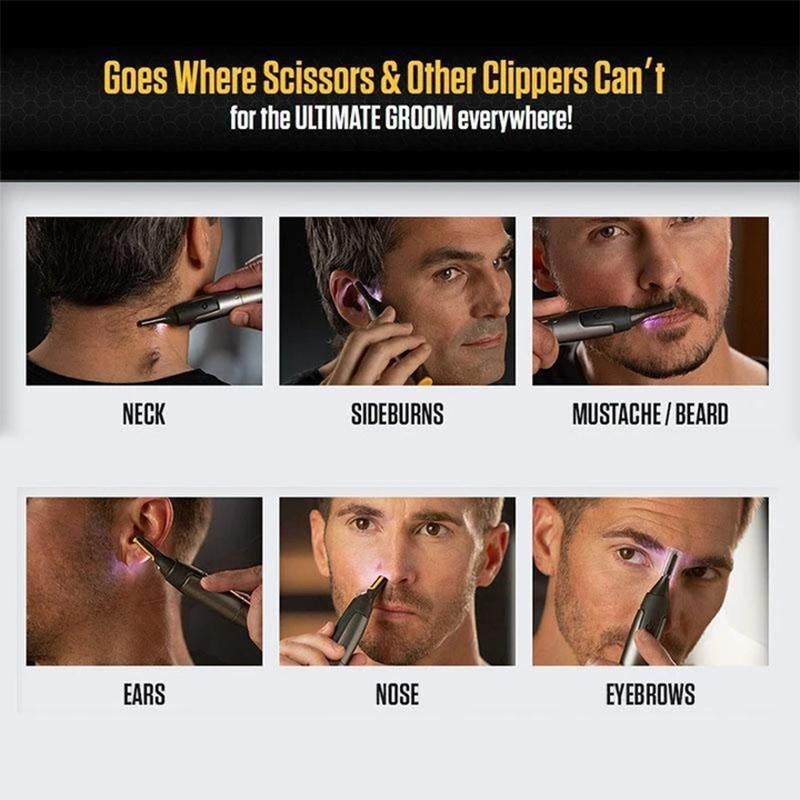 Charly | Ultra-Thin Precision Trimmer – Professional Grooming for Beard, Nose & Eyebrows