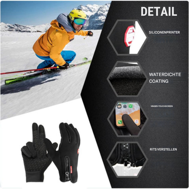 Charly | Unisex Thermal Winter Gloves for Cycling, Skiing & MTB