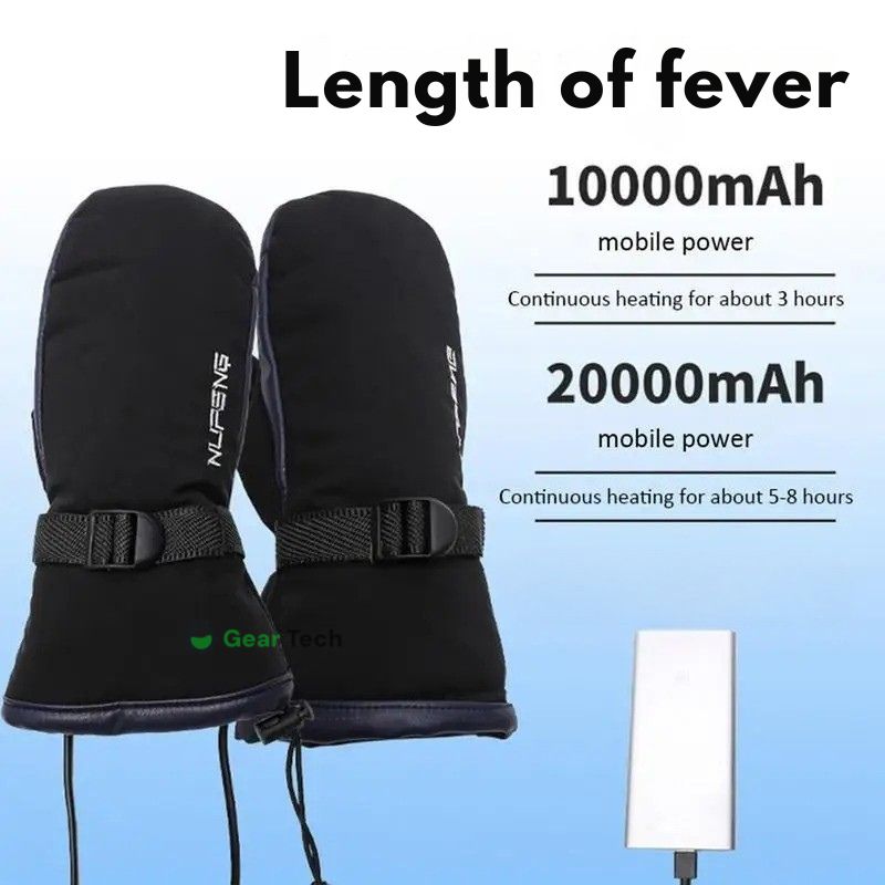 Charly | USB Electric Heated Gloves | Plug-and-play, dual-sided heating, waterproof design, suitable for skiing, hiking, and daily winter protection
