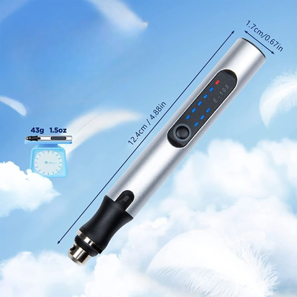 Charly | USB Rechargeable Engraving Pen | Precise and Quiet | Metal, Adjustable Speed