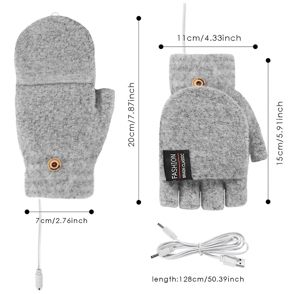 Charly | USB Rechargeable Heated Wave Gloves