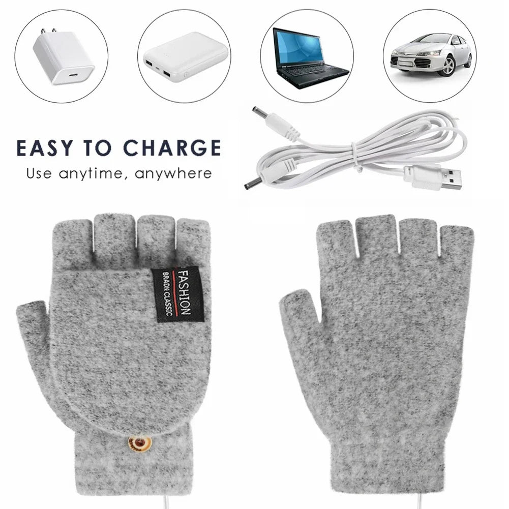 Charly | USB Rechargeable Heated Wave Gloves