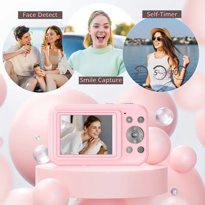 Charly | Vintage Digital Camera | 1080p Video and HD Photos | Compact Design