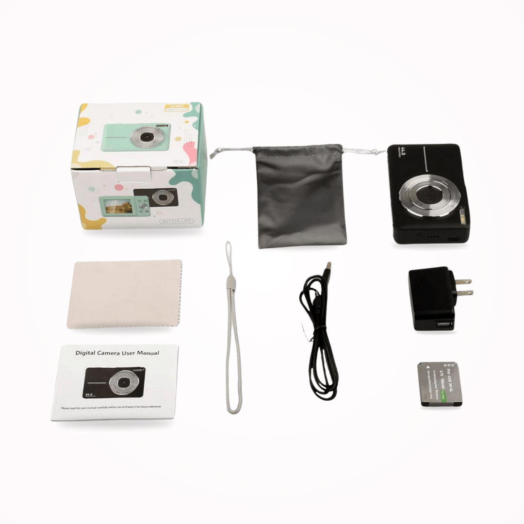 Charly | Vintage Digital Camera | 1080p Video and HD Photos | Compact Design