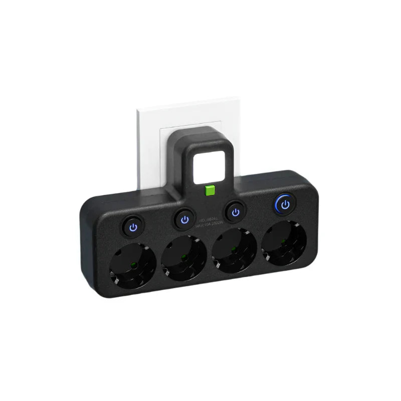 Charly VOLTRIQ ProLine | 3–4 outlets + 2× USB & 1× Type-C | 2500 W | Surge Protection & Control Switch
