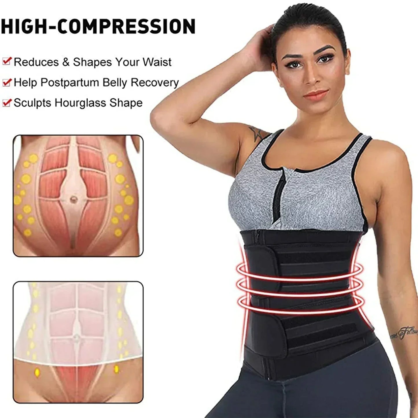 Charly | Waistband Neoprene Slimming Training Belt