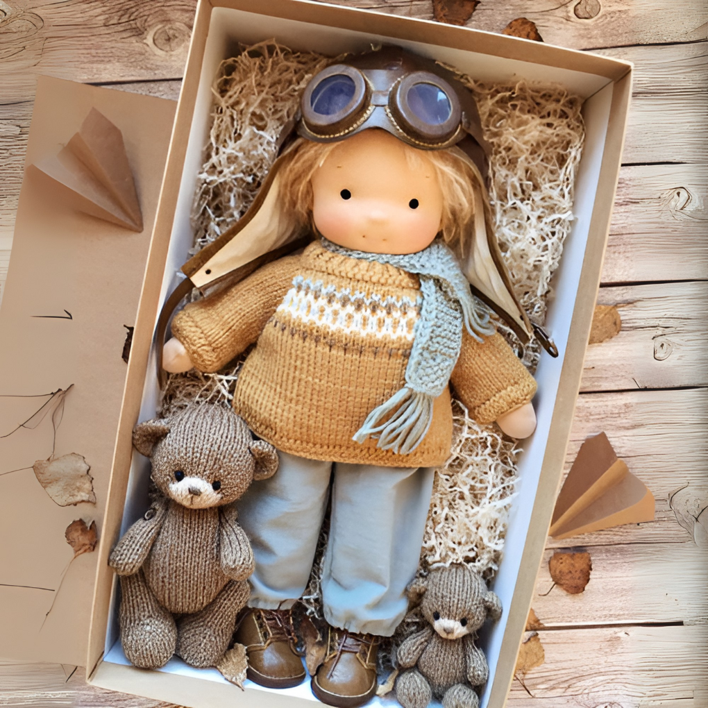 Charly | Waldorf Cloth Doll with Dress