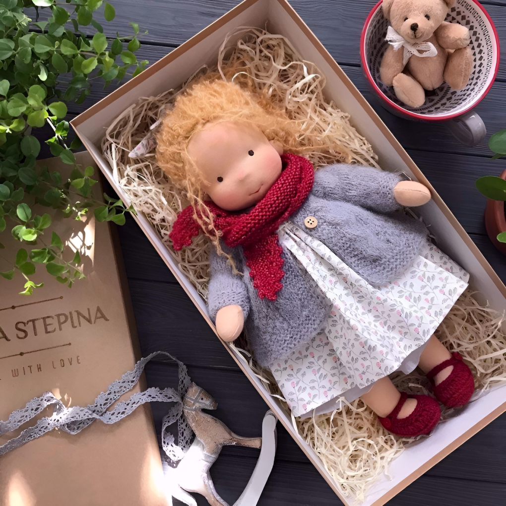 Charly | Waldorf Cloth Doll with Dress