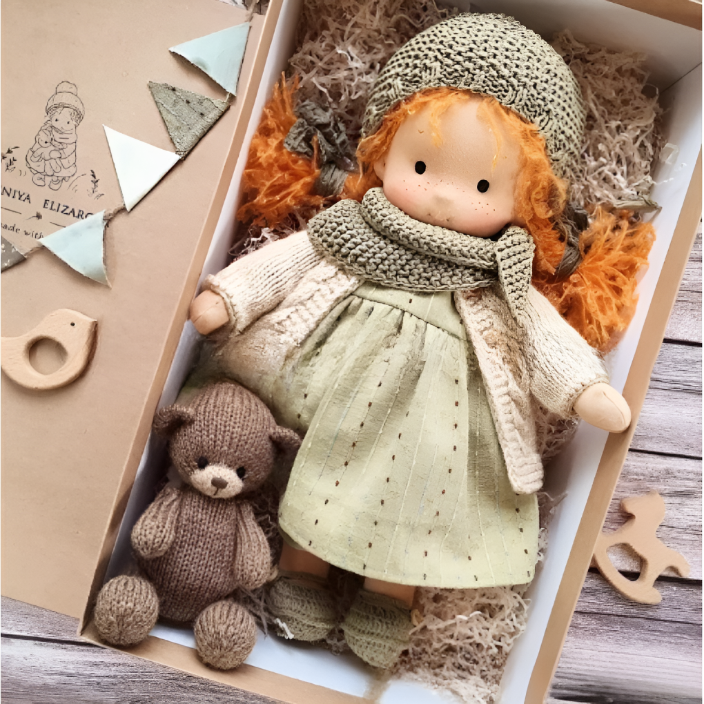 Charly | Waldorf Cloth Doll with Dress