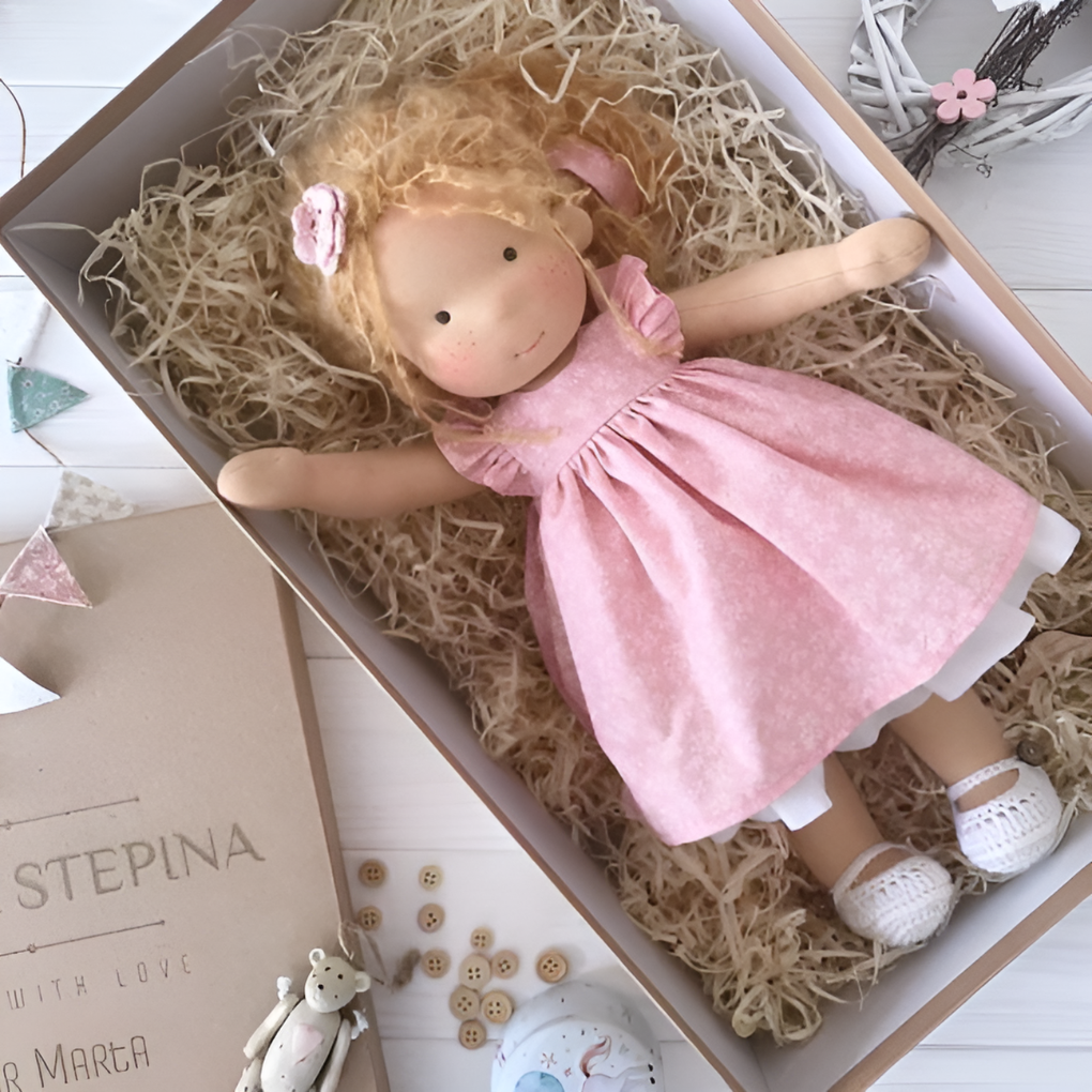 Charly | Waldorf Cloth Doll with Dress