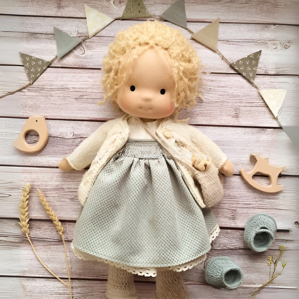 Charly | Waldorf Cloth Doll with Dress