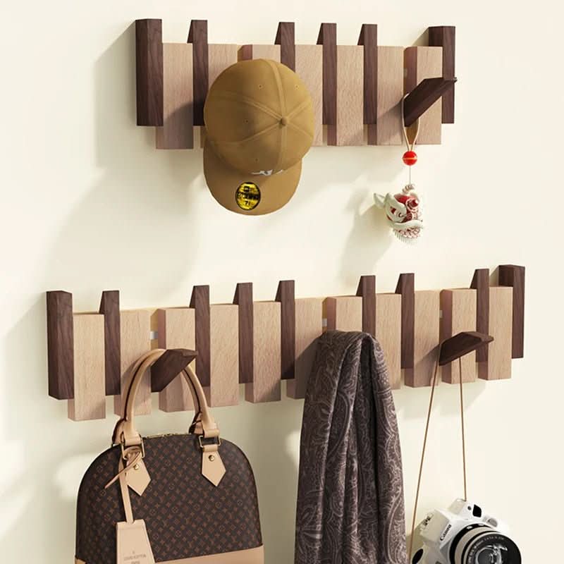 Charly | Wall Coat Rack in Piano Design | Handmade Wood | Natural