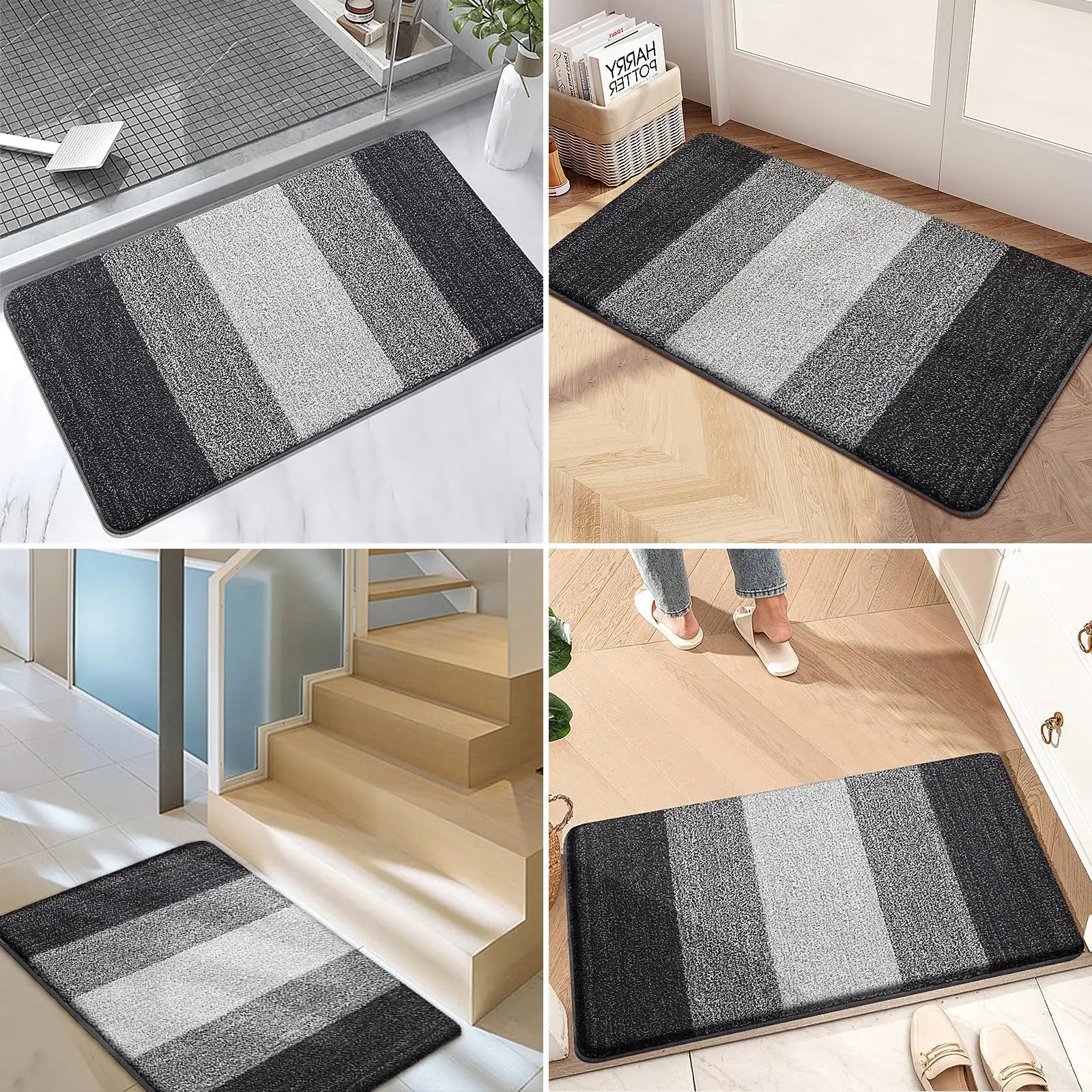 Charly | Washable Door Mat for Entrances with Water-Absorbing Design