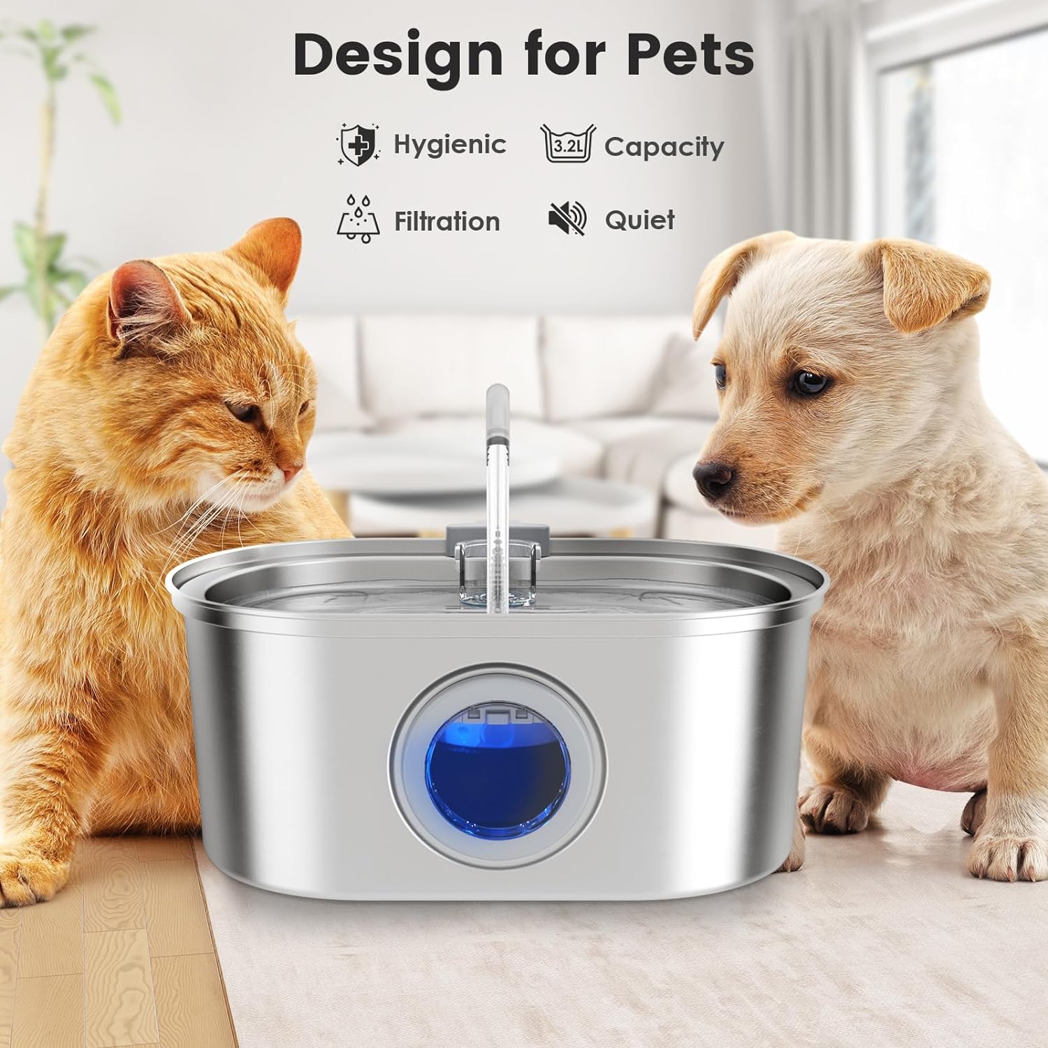 Charly | Water Fountain Stainless Steel 3.2L