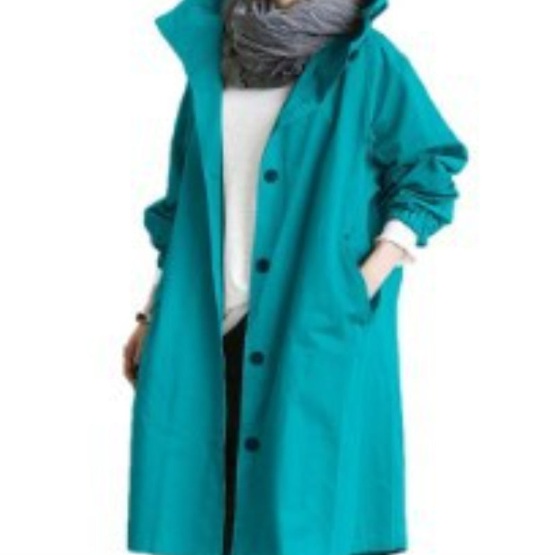 Charly | Waterproof and windproof trench coat for women with hood