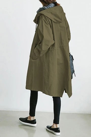 Charly | Waterproof and windproof trench coat for women with hood