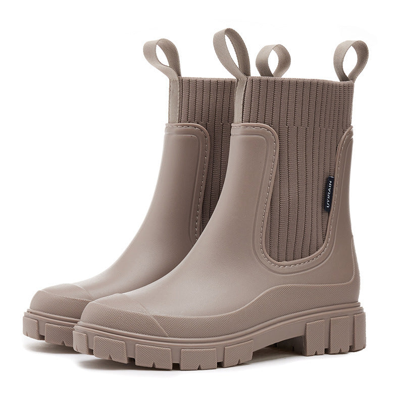 Charly | Waterproof Rubber Boots for Women | Height-Increasing Platform & Slip-Resistant PVC