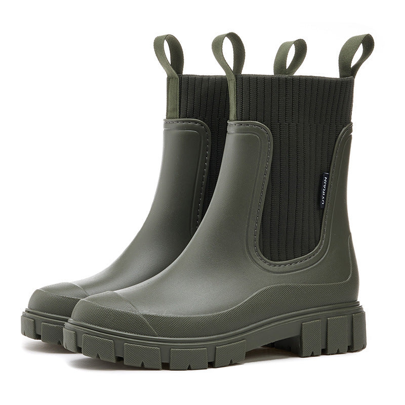 Charly | Waterproof Rubber Boots for Women | Height-Increasing Platform & Slip-Resistant PVC