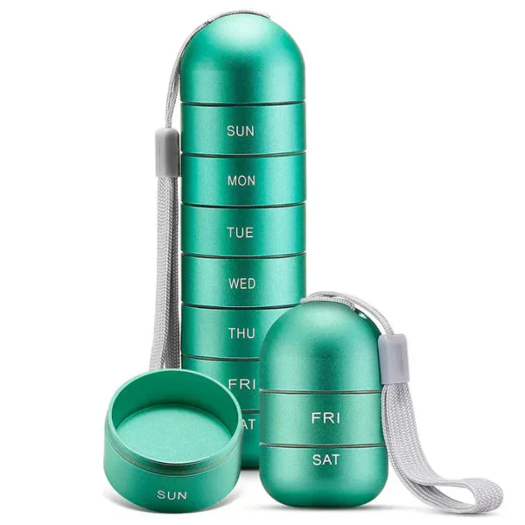 Charly | Weekly Pill Organizer with Daily Compartments