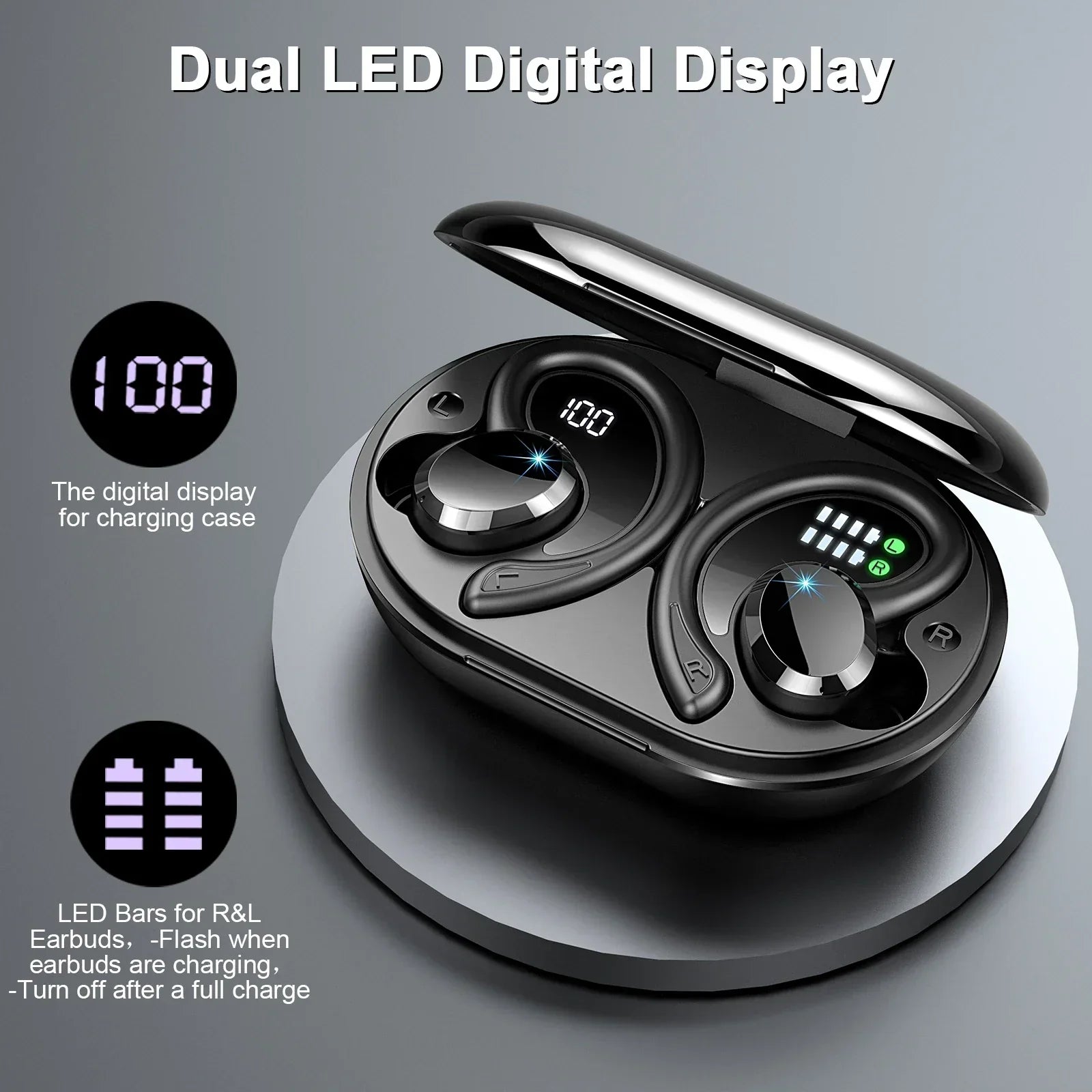 Charly | Wireless Earbuds with Long Battery Life – SecureFit – (1+1 FREE)