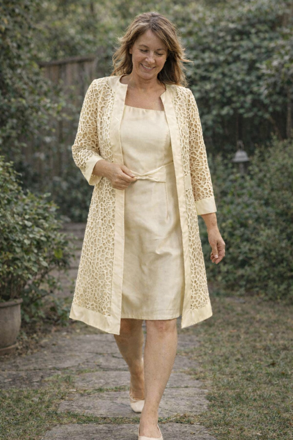 Charly | Women's 2-Piece Lace Dress with Jacket Elegant