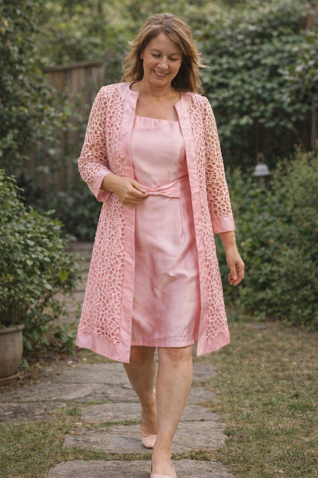 Charly | Women's 2-Piece Lace Dress with Jacket Elegant