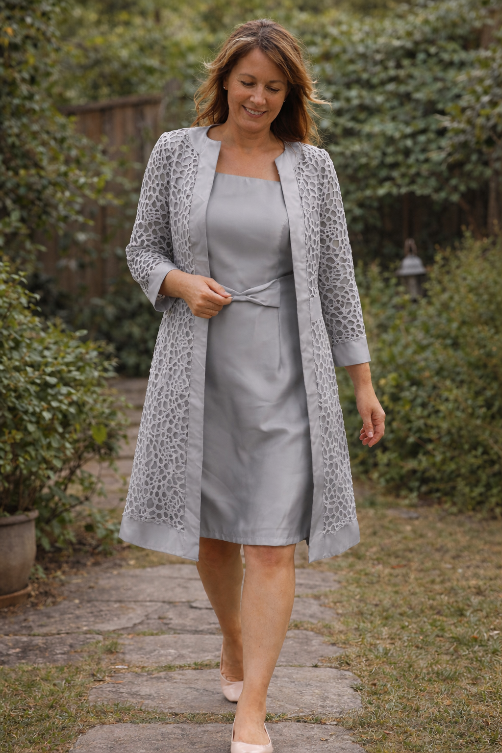 Charly | Women's 2-Piece Lace Dress with Jacket Elegant