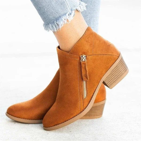 Charly | Women's Ankle Boots with Side Zipper