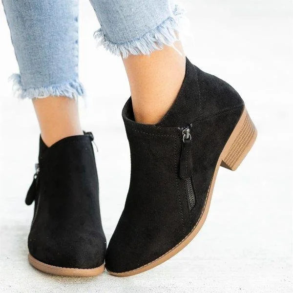Charly | Women's Ankle Boots with Side Zipper