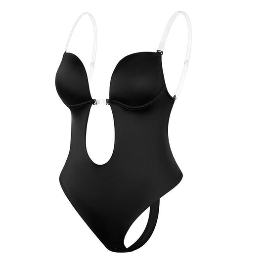 Charly | Women's Backless Deep V Bodysuit Shapewear