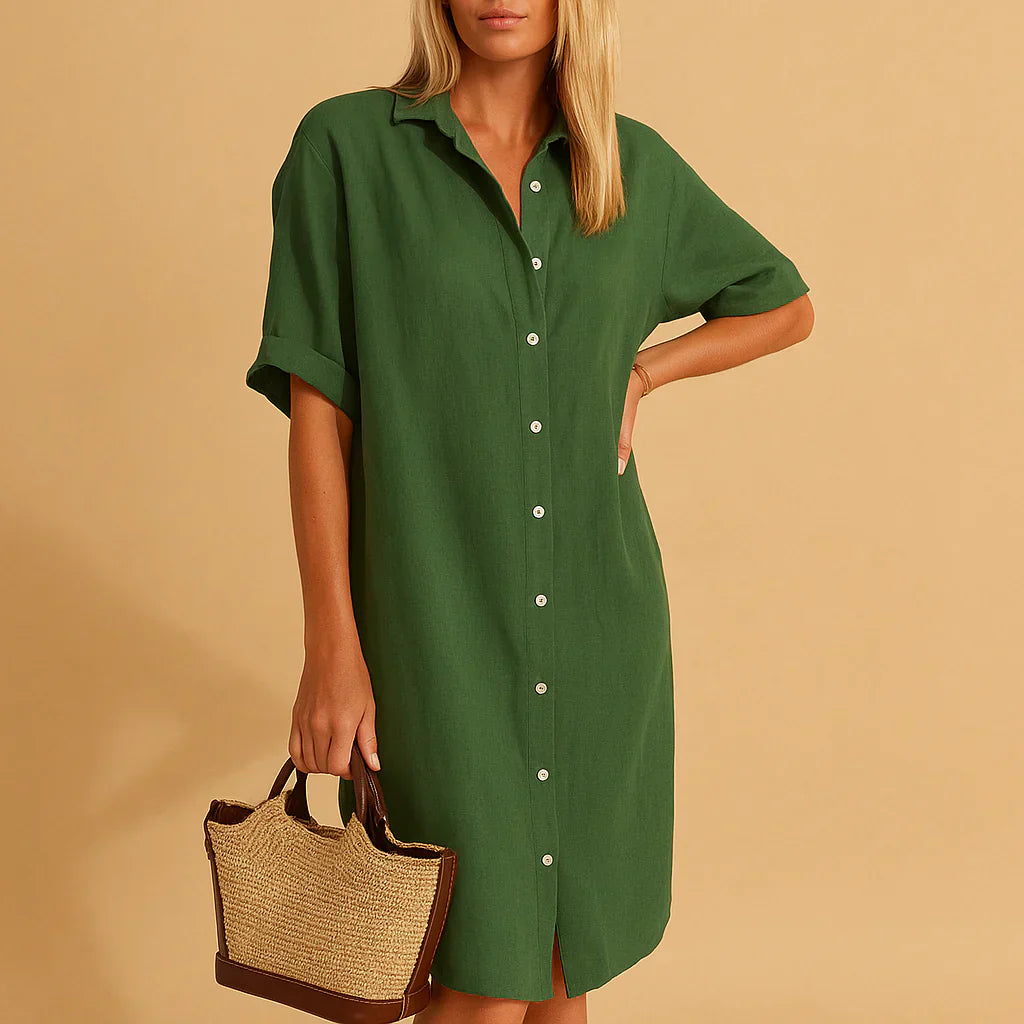 Charly | Women's Button-Down Shirt Dress
