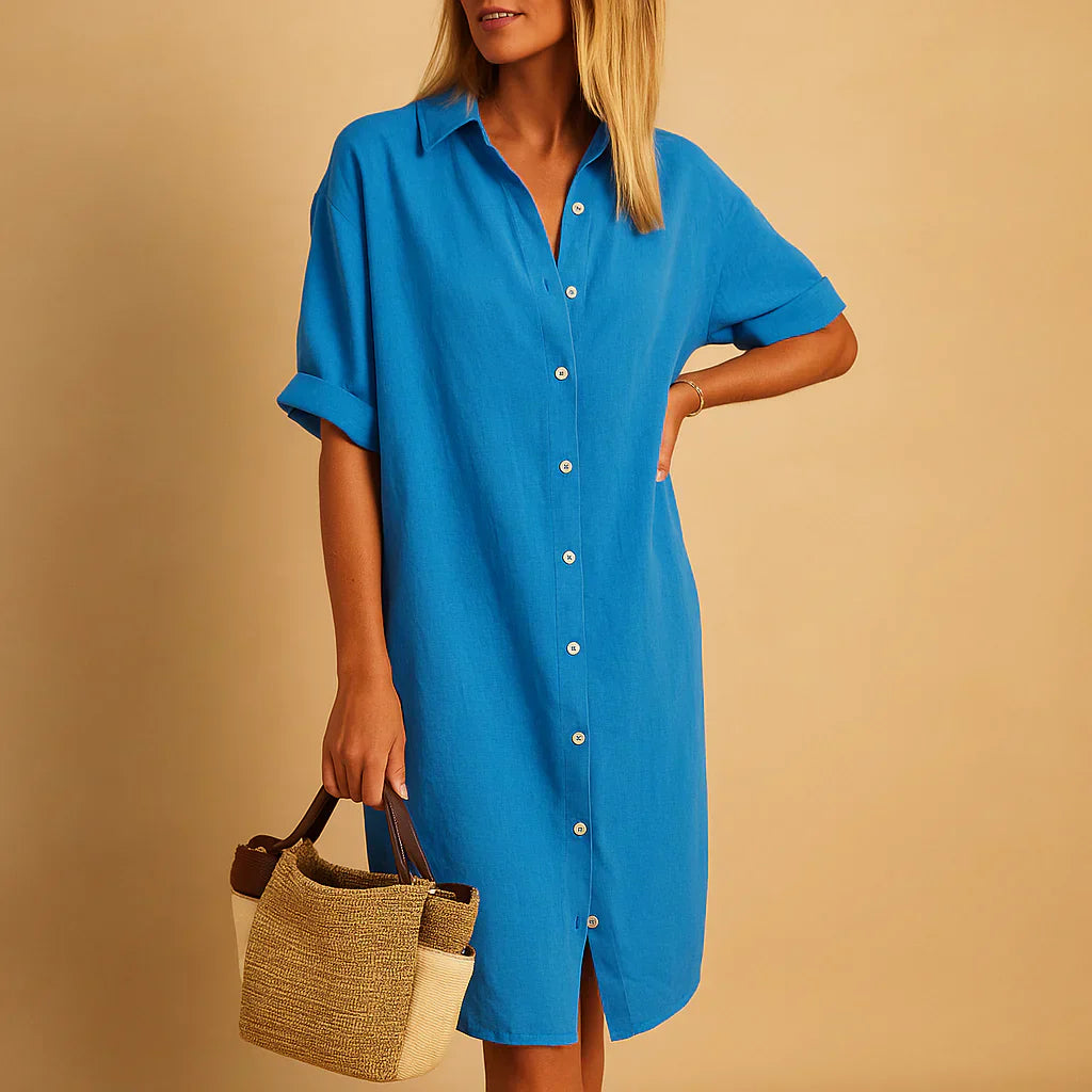 Charly | Women's Button-Down Shirt Dress