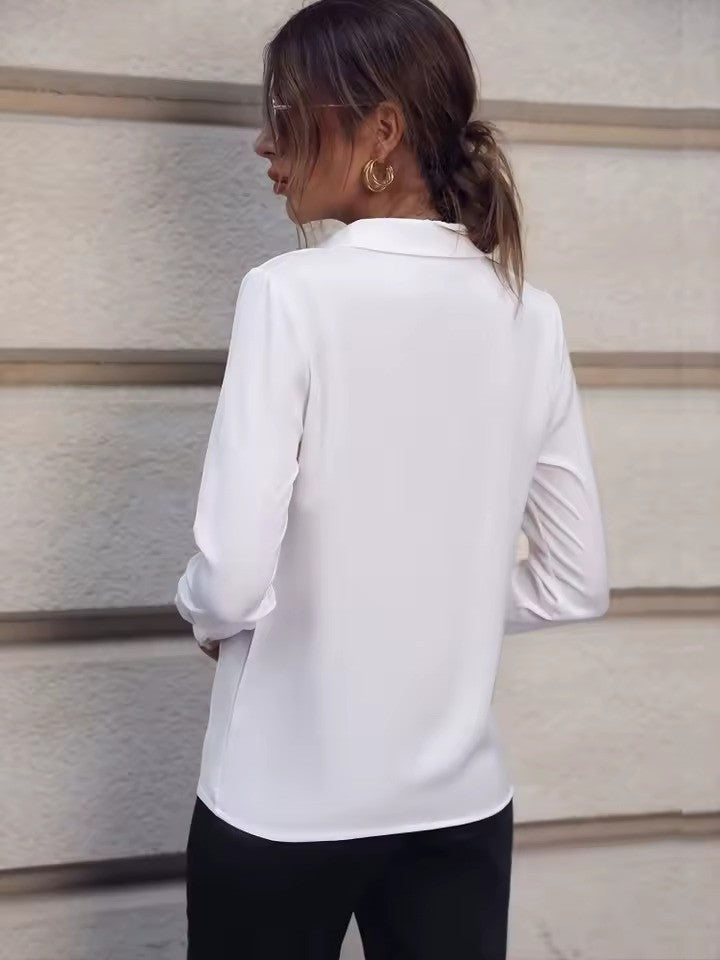 Charly | Women's Button-Up Shirt with Ring Detail
