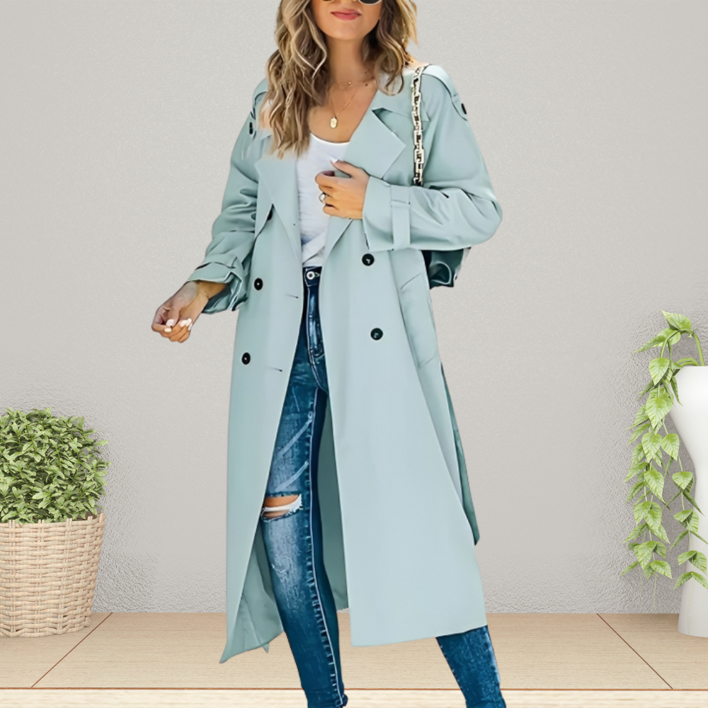 Charly | Women's Double-Breasted Trench Coat