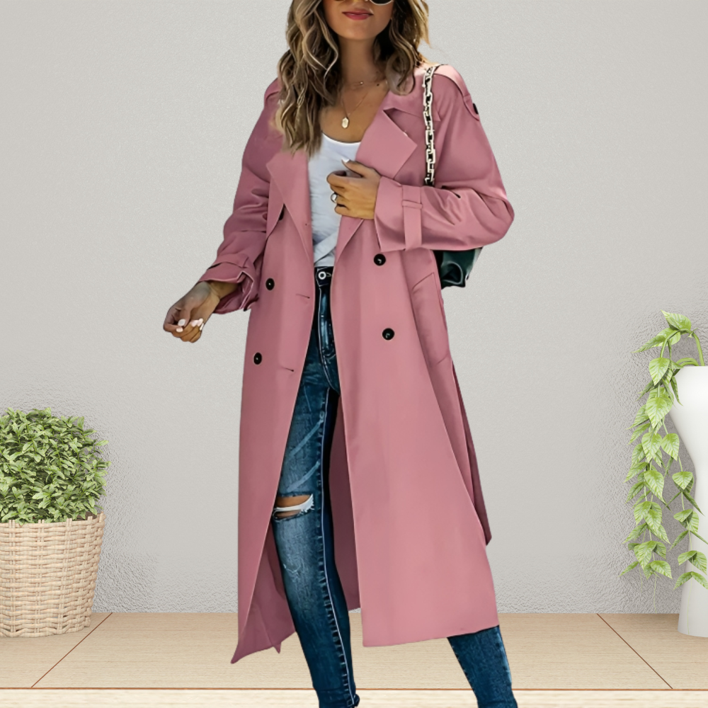 Charly | Women's Double-Breasted Trench Coat