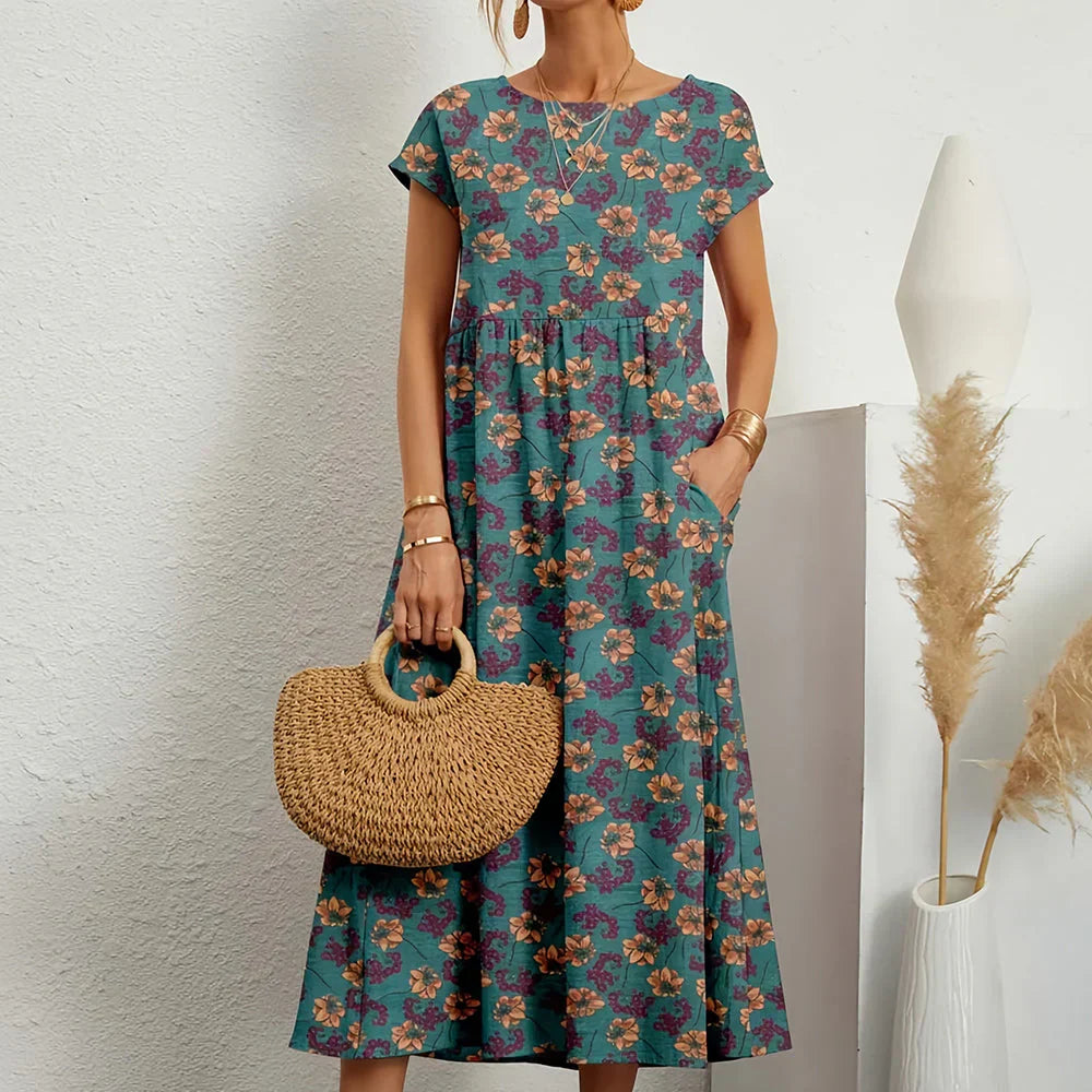 Charly | Women's Floral Print Midi Dress
